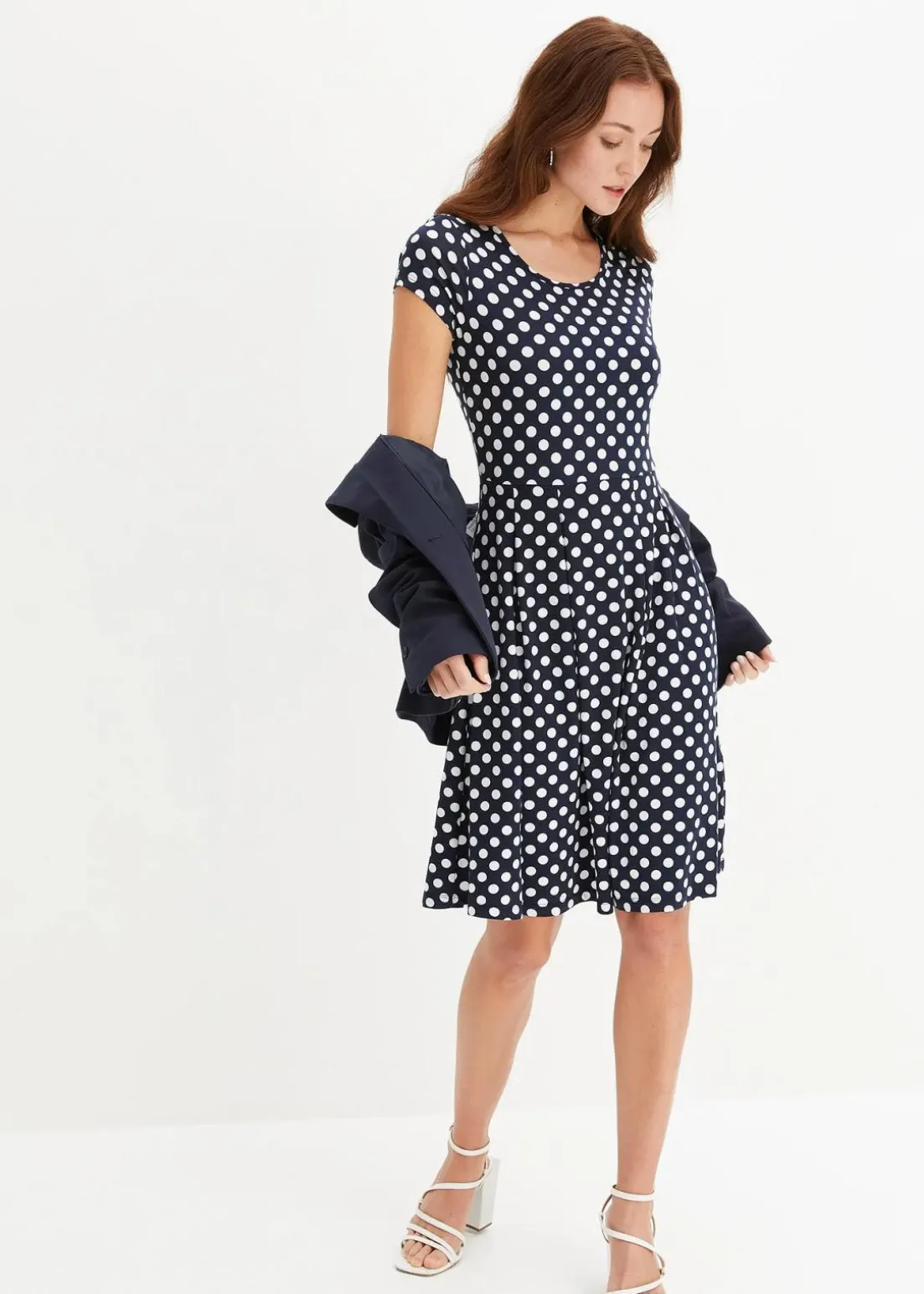 Jerseykleid aus Viskose-Mix