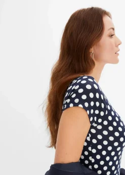 Jerseykleid aus Viskose-Mix