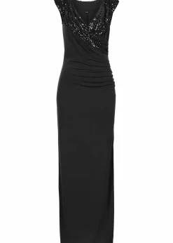 Jerseykleid mit Pailletten