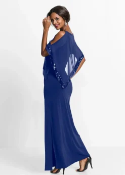 Jerseykleid mit Pailletten