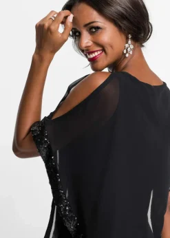 Jerseykleid mit Pailletten