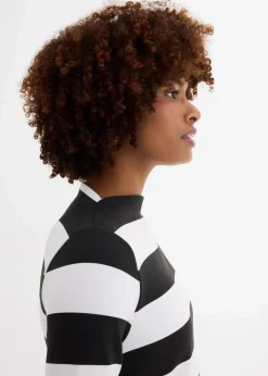 Jerseykleid mit Stehkragen