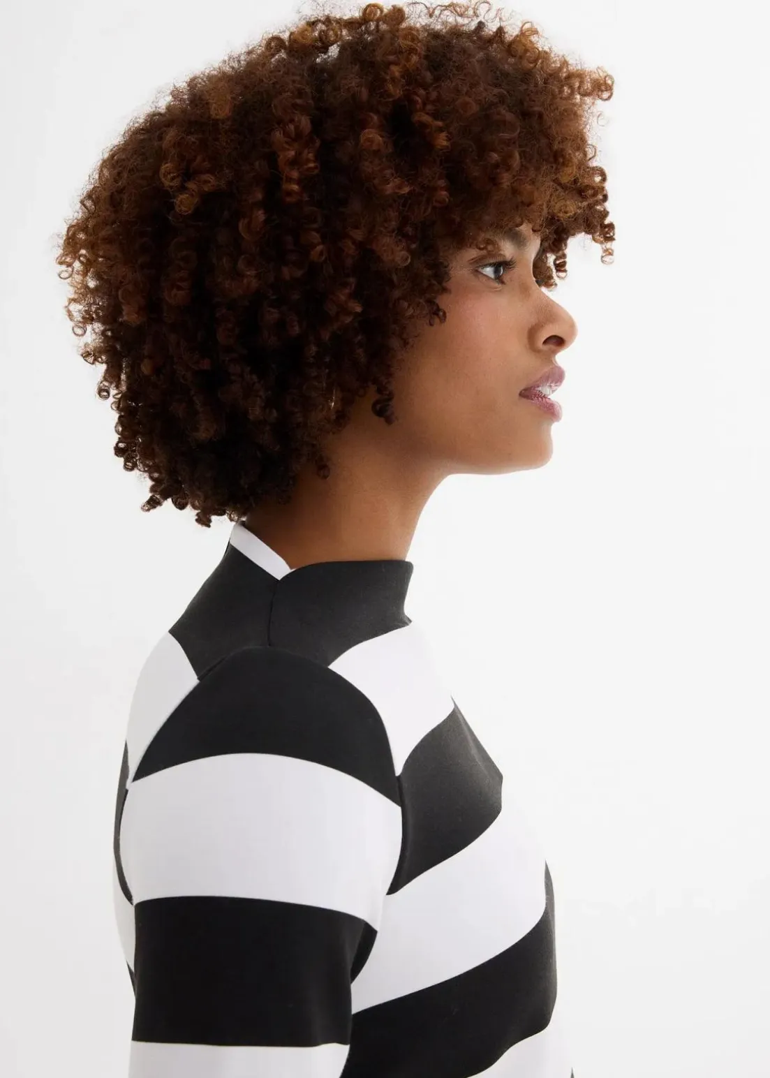 Jerseykleid mit Stehkragen