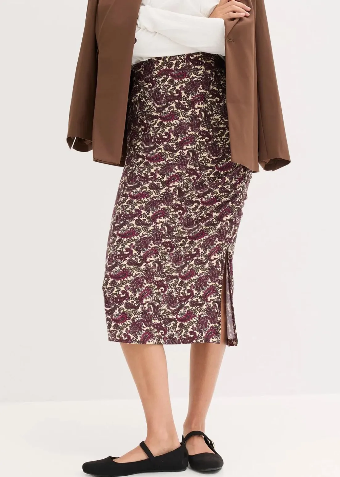 Jersey-Rock aus fließendem Viskose-Mix