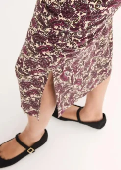 Jersey-Rock aus fließendem Viskose-Mix