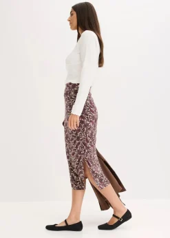 Jersey-Rock aus fließendem Viskose-Mix