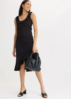 Jersey-Rock mit Volants