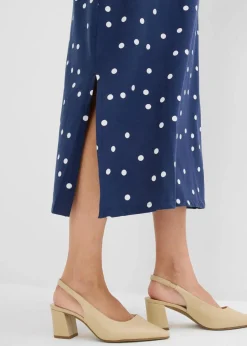 Jersey-Umstandskleid aus Bio-Baumwolle in Midilänge