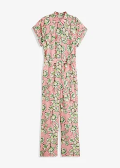 Jumpsuit aus fließendem Viskose-Mix