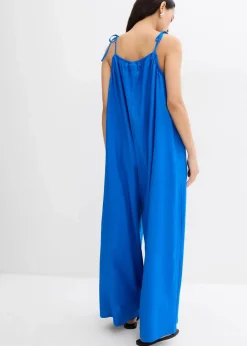 Jumpsuit aus leichtem Leinen-Viskose-Mix