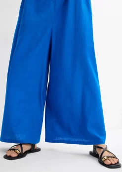 Jumpsuit aus leichtem Leinen-Viskose-Mix