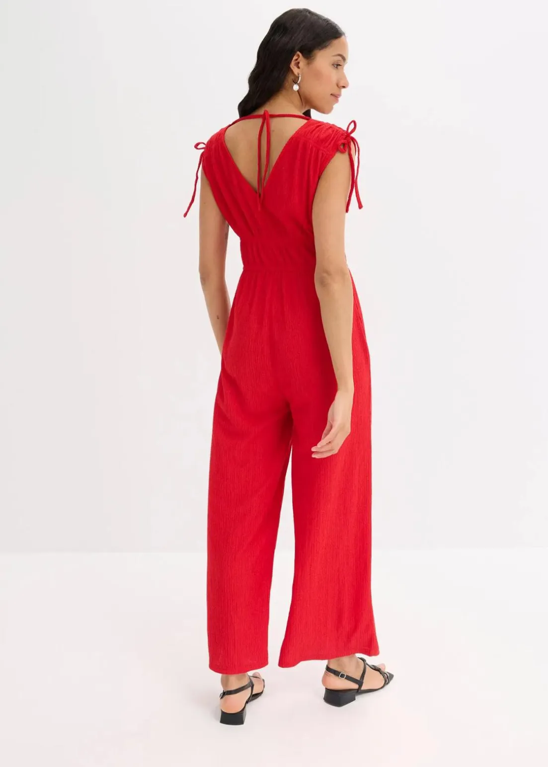 Jumpsuit aus strukturiertem Crêpe