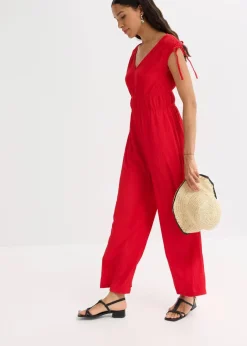 Jumpsuit aus strukturiertem Crêpe