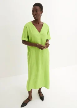 Kaftan-Kleid aus reinem Leinen