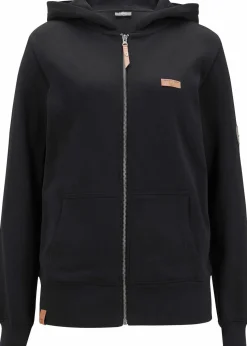 Kapuzen-Sweatjacke aus reiner Baumwolle