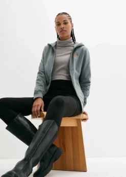 Kapuzen-Sweatjacke aus reiner Baumwolle