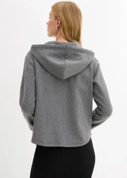 Kapuzen-Sweatjacke mit recyceltem Polyester