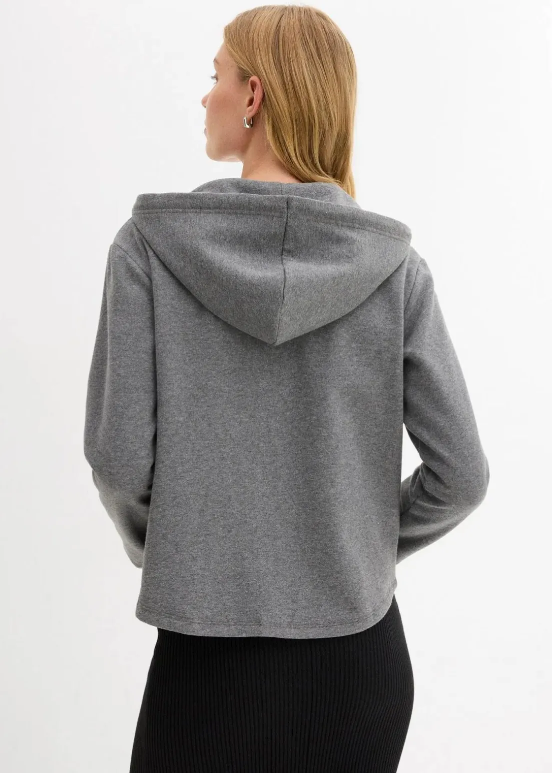 Kapuzen-Sweatjacke mit recyceltem Polyester