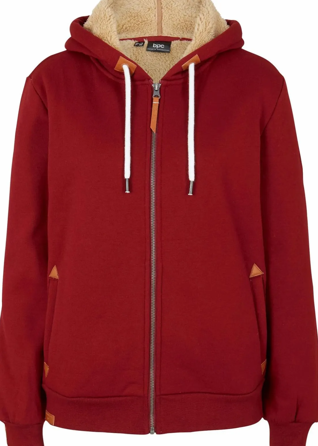 Kapuzen-Sweatjacke mit Teddyfutter