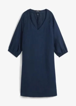 Kleid aus reinem Leinen, 3/4 Arm