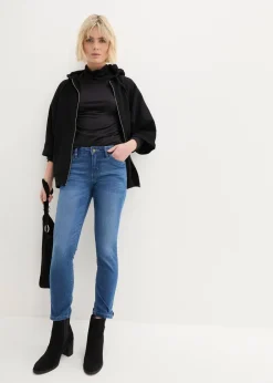 Komfort-Stretch-7/8-Jeans mit Schlitz