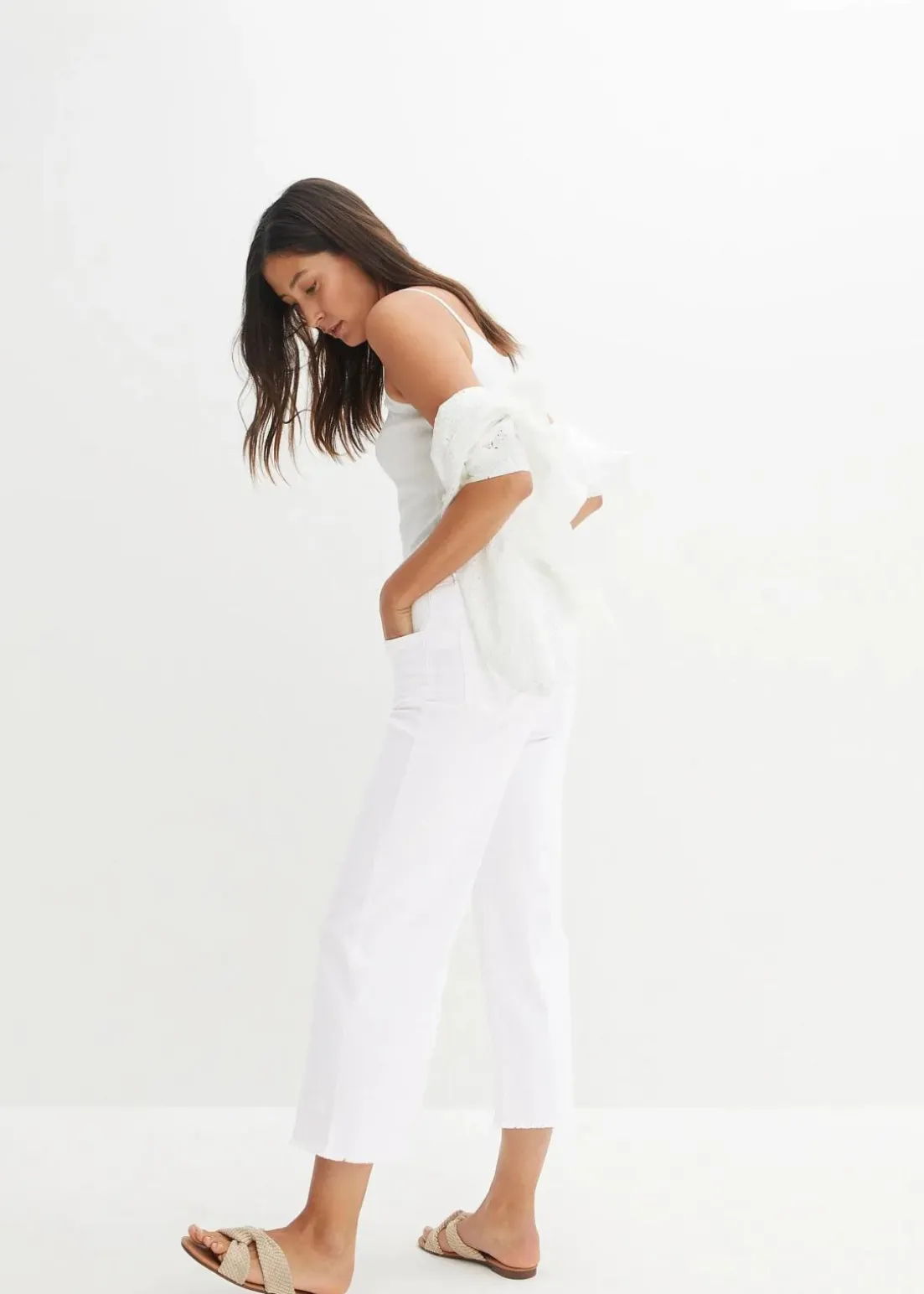 7/8-Komfort-Stretch-Jeans, Wide Fit