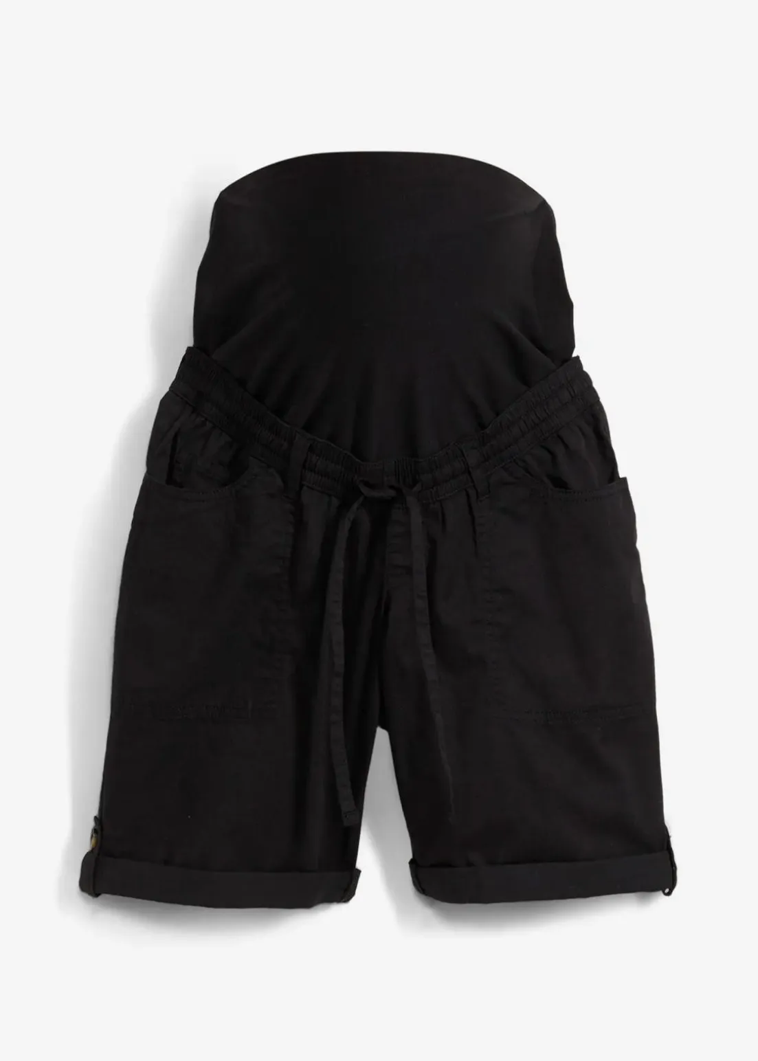 Krempelbare 2-in-1 Umstandsbermuda und Shorts