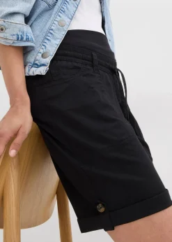 Krempelbare 2-in-1 Umstandsbermuda und Shorts