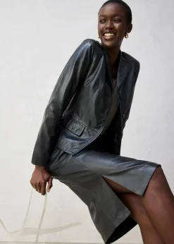 Kurzblazer aus Lammnappa