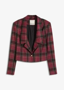 Kurzblazer mit Schmuck-Knopf