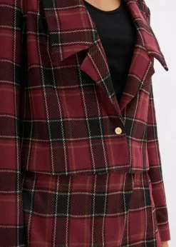 Kurzblazer mit Schmuck-Knopf