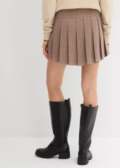 Kurzer Hosenrock mit Kellerfalten