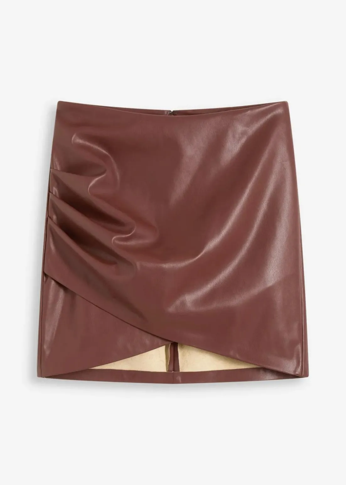 Kurzer Lederimitat-Rock