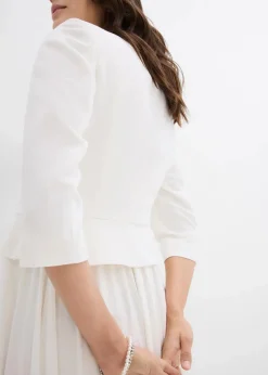 Kurzer Umstandsblazer aus Satin