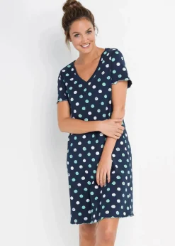 Kurzes Nachthemd aus Bio-Baumwolle