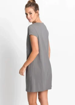 Kurzes Nachthemd aus reiner Bio-Baumwolle