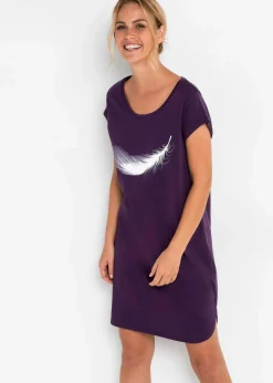 Kurzes Nachthemd aus reiner Bio-Baumwolle