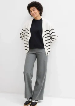 Kurzes Oversize-Shirt aus reiner schwerer Bio-Baumwolle