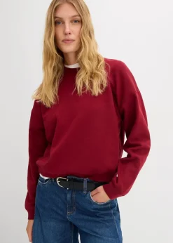 Kurzes Oversize-Sweatshirt aus reiner Bio-Baumwolle