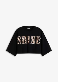 Kurzes T-Shirt aus reiner Bio-Baumwolle