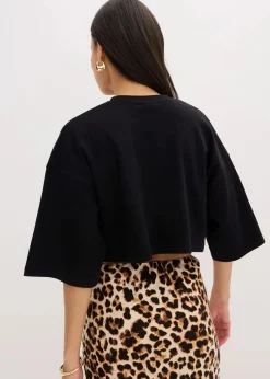 Kurzes T-Shirt aus reiner Bio-Baumwolle