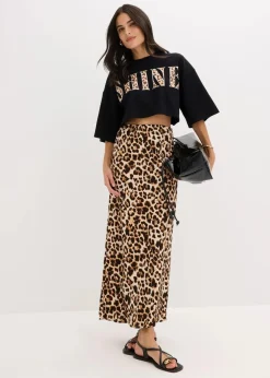 Kurzes T-Shirt aus reiner Bio-Baumwolle