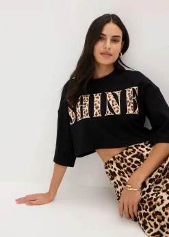 Kurzes T-Shirt aus reiner Bio-Baumwolle