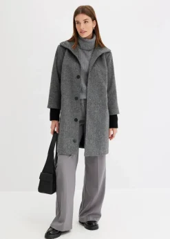 Kurzmantel in Wolloptik