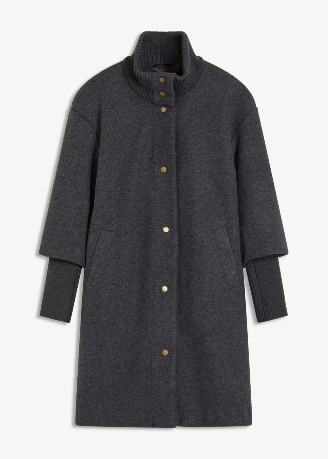 Kurzmantel in Wolloptik