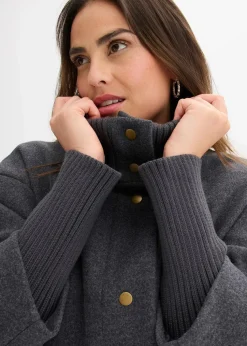 Kurzmantel in Wolloptik