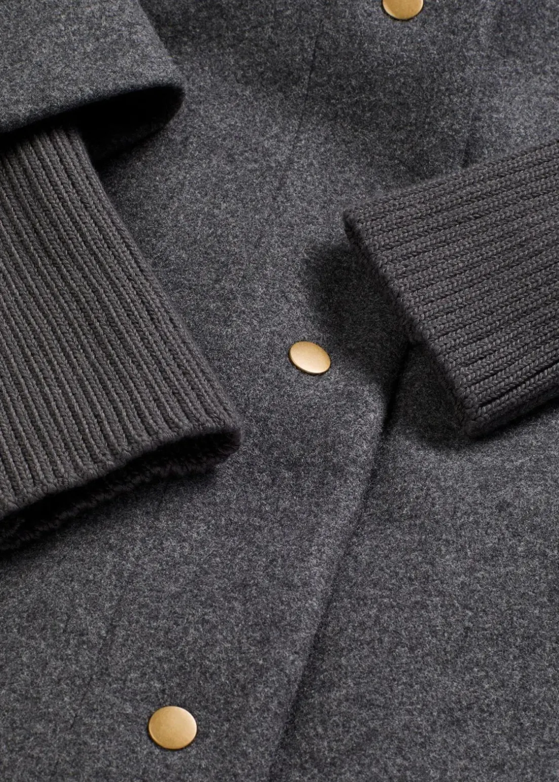 Kurzmantel in Wolloptik