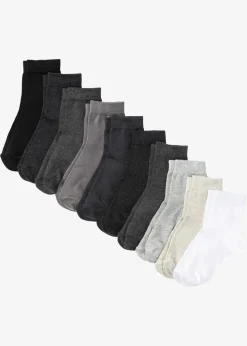 Kurzsocken mit Bio-Baumwolle (10er Pack)