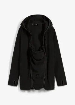 Kuschelige 3-in-1 Umstands-Fleecejacke und Tragejacke