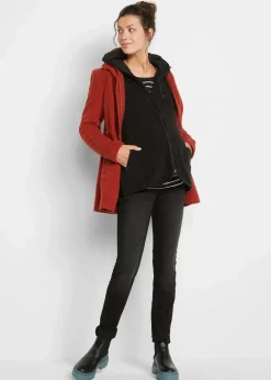 Kuschelige 3-in-1 Umstands-Fleecejacke und Tragejacke